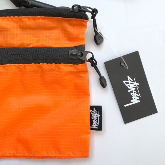NWT Stussy Ripstop Travel Pouch - Orange - Os - Picture 3 of 5